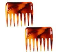 Ipetboom 2pcs Wide Tooth Combs for Men Cantu Comb Hairdressing Large Tooth Retro Haircut