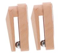 Ipetboom 2pcs Wooden Blanket Hooks for Wall Non Drilling Tapestry Clamps with Strong Grip Space Saving Wall Hangers for Quilts Rugs Towels in Coffee Bar Bathroom Kitchen Living