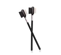 Ipetboom 2pcs Wooden Eyebrow Eyelash Comb Set Makeup Tool Fine Pins Metal Head for Easy Application