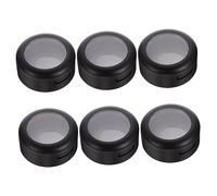 Ipetboom 2sets Empty Eyeshadow Cases Reusable Cosmetic Storage Boxes with Transparent Cover Portable Eyeshadow Holder for Daily Makeup and Travel Compact for 6pcs*2