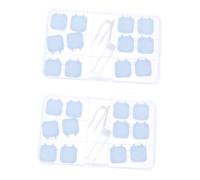 Ipetboom 2sets Portable Organizer Kit for Travel Reusable Eye Lens Cases Sturdy Storage Box Design for Easy Viewing Convenient Care