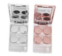 Ipetboom 2Sets Travel Case Decorative Holders for Easy Access Safe High Class Plastic Compact Kit for Home Outdoors Stylish Colors