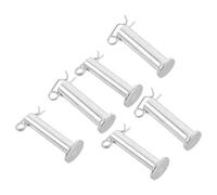 Ipetboom 3 Pairs Steel Clevis Pins with R-clip Universal Single Hole Locking Pins for 2-2.5 Ton Hydraulic Jack Accessories High-strength for Automotive and Industrial Use