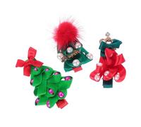 Ipetboom 3 Pcs Charming Christmas Hair Clips Adorable Barrettes for Festive Props for Holiday Decorations Beautiful and Easy to Use Accessories for Creating Joyful Atmosphere