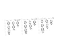 Ipetboom 3 Sets DIY Brooch Bases with Pins Oval Glass Cabochons for Handmade Photo Bezel Crafts Lightweight Breastpin Trays for Unique Jewelry Making