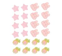 Ipetboom 3 Sets Silicone Toe Separators for Pedicure Jelly Silicone Toe Spacers with Rabbit Sunflower and Star Shapes Soft for Men and Women Nail Art and Bunion Care
