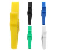 Ipetboom 30a Pure Copper Alligator Clips 5pcs Set with Insulated Handles for Automotive Battery Testing, Heavy Duty Electrical Jumper Clamps Compatible with 4mm Banana Plug, Multimeter Test