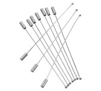 Ipetboom 30pcs 90mm Stainless Steel Brooch Pin Sticks with Stoppers for Lapel, Corsage Bouquet, and Jewelry Making White Gold Tone Safety Pins for Clothing Decoration and Party Accessories