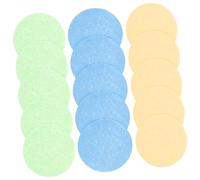 Ipetboom 30pcs Compressed Pulp Makeup Removal Sponges Gentle Face Cleansing Exfoliating Tool for Daily Skincare Deep Pore Cleanser Suitable for All Skin Types Mixed Colors