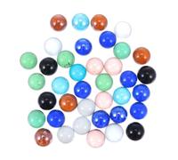 Ipetboom 30Pcs Decorative Glass Marbles for Hydroponic Plant Decor Smooth Textured Colorful Crystal Balls for Fish Tank Ornaments and Party Decorations Random Color