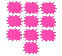 Ipetboom 30pcs Fluorescent Explosion Shape Price Labels for Real and Fundraising Eye-catching Garage Price Stickers with Paper Material Versatile Tags for Retail Cosmetics and Flea Markets