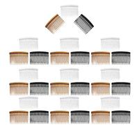 Ipetboom 30pcs Hair Bun Combs 14 Teeth Plastic Lightweight Hair Accessories for Side Part Prevents Hairstyles from Loosening Gentle Grooming for Daily Use and Traveling