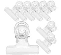 Ipetboom 30pcs Nail Clip Pinching Drill Sticker Nail Files and Buffers Model Clamps Rack Press Nails Block Gel Tip Grip With Nails Prep Builder Gel Nail Primer Gel Nails Transparent Plastic