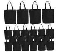 Ipetboom 30pcs Non Woven Tote Bags Reusable Shopping and Gift Bags with Handles Lightweight Portable Grocery Storage Water Resistant for Fruits Vegetables Snacks