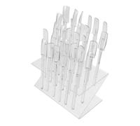 Ipetboom 32holes Nail Display Organizer for Nail Polish and Samples Brush Holder Space-saving Design for Salons and Home Use Modern and Display Stand