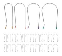 Ipetboom 32pcs Electric Roller Replacement Clips Metal Hair Curler Clips Assorted Sizes 2.54cm-4.45cm for Hot Rollers Hair Styling DIY Salon Use