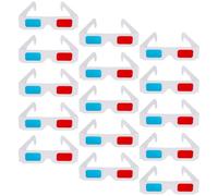 Ipetboom 3D Movie Glasses 40pcs Paper Anaglyph Spectacles for Viewing 3D Magazines and Three-Dimensional Films Holiday Birthday Party Supplies Bulk