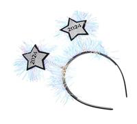 Ipetboom 3pcs 2024 New Year Glitter Headband Decorative Star Hairband Accessory for Party