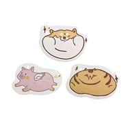 Ipetboom 3pcs Absorbent Rag Wood Pulp Sponge Cartoon Compression Cleaning Cloth for Kitchen Scrubber Dishwashing