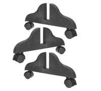 Ipetboom 3Pcs Black Room Divider Base Holder with Wheels - Mobile Privacy Screen Stand Feet for Home and Office Partition Support, Stable Screen Divider Brackets for Meeting and Daily Use