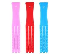 Ipetboom 3pcs Body Tapping Stick Acupoint Beating Hammer Massager for Neck and Shoulder Relief Durable Bendable Material Lightweight and Portable Design for Long Hours at Random Color
