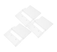 Ipetboom 3pcs Cassette Storage Boxes Plastic Audio Cassette Tape Cases Organizer for Music and Recording Standard Size Holder Suitable for Collection and Storage