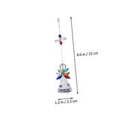Ipetboom 3Pcs DIY Crystal Angel Pendants Hanging Ornaments for Windows Home Dorm Decoration with Green Purple Blue Colors