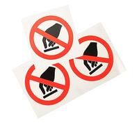 Ipetboom 3pcs Do Not Touch Warning Sign Stickers Safety Decals for Machines Equipment Factory Use Clear Visible Caution Labels for Hand Safety