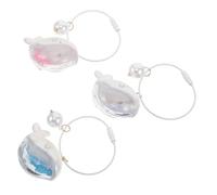 Ipetboom 3pcs Dolphin Keychains Cute Animal Bag Pendants Iridescent Tote Bag Charms Unique Design for Adults Birthday Shower Party Accessories