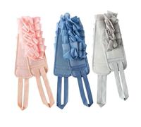 Ipetboom 3pcs Double-sided Bath Strap Exfoliating Back Scrubber for Shower Skin Massage Tool Easy to Clean and Portable for Comprehensive Skincare Routines