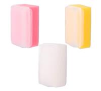 Ipetboom 3PCS Early Educational Bath Sponge Brushes with Medical Sponge Massage Touch Brushes for Skin Relaxation and Dead Skin Removal Soft Plastic for All Ages