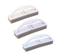 Ipetboom 3pcs Foldable Cleaning Brushes Folding Handle Draining Sponge Decontamination Cleaning Tool for Bathroom Tiles in Kitchen