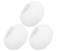 Ipetboom 3Pcs Foldable Oval Paper Lantern Lampshades D30Cm X H20Cm Decorative Hanging Pendant Lamp Shades for Party and Home Ceiling Light Fixtures