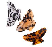 Ipetboom 3pcs French Leopard Print Hairpin Cute Hair Claw Clips for Styling Large Non-slip Acetate Hair Clips for Woman Girls for Parties Festivals Daily Use