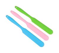 Ipetboom 3pcs Fudge Hair Wax Removal Stick Applicator Non-stick Silicone Wax Spatulas for Face
