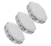 Ipetboom 3pcs Gas Tank Caps Replacement for Gasoline Generator and Micro Tiller with Leakproof Design, Universal Fit, Silver Metal and Pp Material Fuel Tank Caps