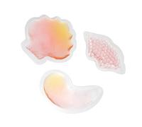Ipetboom 3pcs Gel Therapy Pack for Facial Care Cooling Eye Mask and Lip Treatment Reusable Cold Hot Compress for Dark Circles Puffiness and for Spa and Home Use