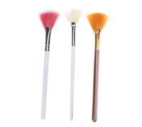 Ipetboom 3pcs Highlight Brush Makeup Fan Blush Applicator Cosmetics Accessories for Eye Makeup Brushes