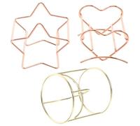 Ipetboom 3Pcs Makeup Sponge Holders Set Dual-Ring and Rose Gold Designs, Reusable Cosmetics Egg Holders for Drying and Organizing Beauty Sponges on Dressing Table
