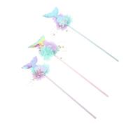 Ipetboom 3pcs Mermaid Fairy Wands Glitter Tail for Boys and Girls Party Decorations Witch's Wand Toys for Boys and Girls Role Play