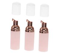 Ipetboom 3pcs Mini Foaming Pump Bottles 50ml Plastic Foaming Dispenser with Tight Threads for DIY Liquid Soap, Suitable for Camping and Dating