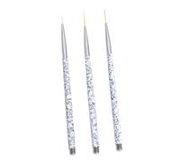 Ipetboom 3pcs Nail Art Pen Set Professional Nail Drawing Liner Brushes for Marbling Fine Detailing Essential for Manicure DIY