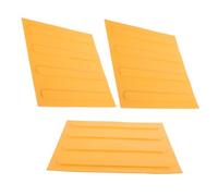 Ipetboom 3pcs Nonslip PVC Tactile Floor Tiles with Raised Patterns for Blind Pathways Weather-Resistant Paving Bricks Safe Walkway Boards for Visually Impaired Guidance