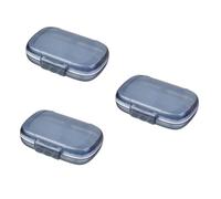 Ipetboom 3pcs Pill Boxes Portable Dispenser Storage for Daily Use Compact Travel Case Organizer