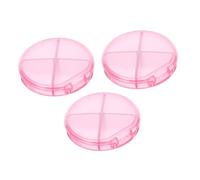 Ipetboom 3pcs Portable Medicine Storage Case with Compartments Durable Organizer for Travel Home and Office Use for Medication and Daily Essentials