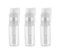 Ipetboom 3pcs Reusable Powder Spray Bottles with Long Spout Plastic Applicators Portable Travel Transparent Dispensers for Barber Body and Dry Powder Easy Push Operation for Even Mist
