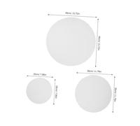 Ipetboom 3pcs Round Cotton Canvas Boards for Oil Painting Stretched Frames with Solid Wood Smooth Textured Surface for Artists DIY Projects and Creative Expression