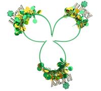 Ipetboom 3pcs Shamrock Headbands for Patrick's Day Festival Comfortable Hair Hoops for Women Party Accessory to Celebrate Luck and