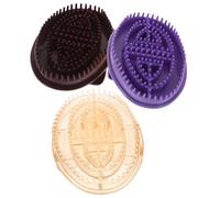 Ipetboom 3pcs Silicone Meridian Massage Brush Ergonomic Handheld Body Scrubber for Full-Body Acupoint Stimulation Circulation Improvement Skin-Friendly Relaxation at Home Salon