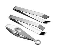 Ipetboom 3pcs Stainless Steel Poultry Hair Removal Forceps Fish Bone Tweezers Professional Kitchen Tweezers Chin Hair Removal for Women Dishwasher Safe